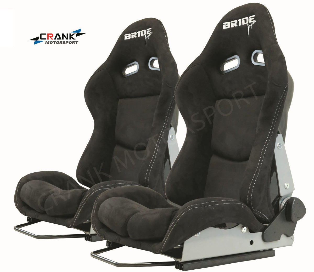 2x Crank Motorsport BRIDE Stradia CARBON Alcantara Seat – R34 GTR Compatible – ADR Approved