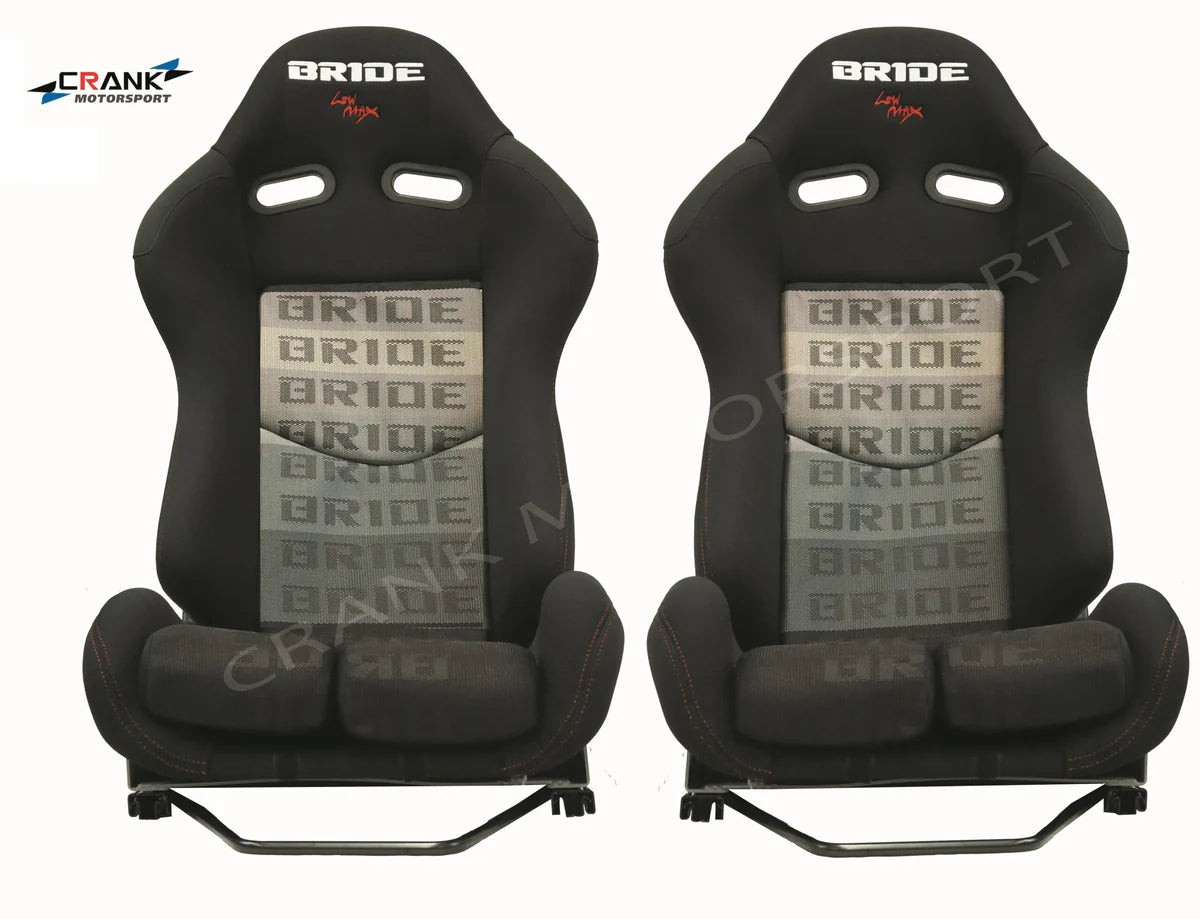 1x Crank Motorsport BRIDE Stradia Fiberglass XL Black Seat – ADR Approved