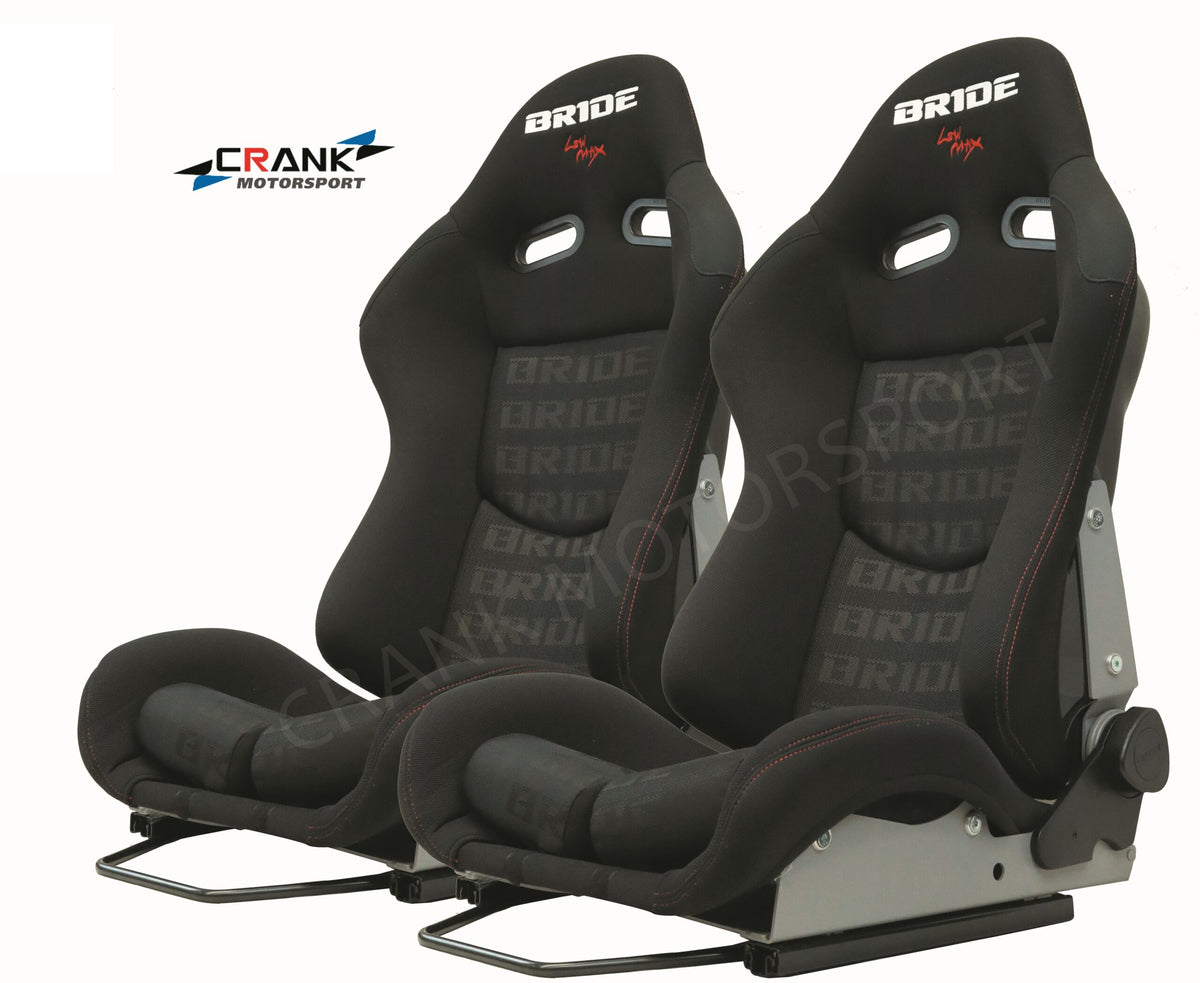 1x Crank Motorsport BRIDE Stradia Fiberglass XL Black Seat – ADR Approved
