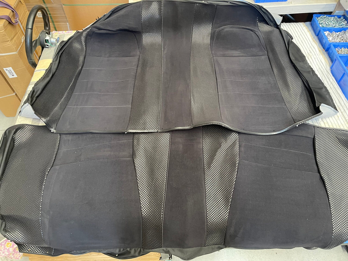 1x Nissan Skyline R34 GTR Vspec II OEM Black Rear Seat Replacement Skin
