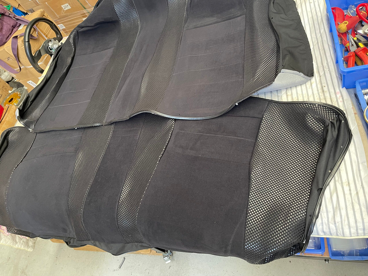 1x Nissan Skyline R34 GTR Vspec II OEM Black Rear Seat Replacement Skin