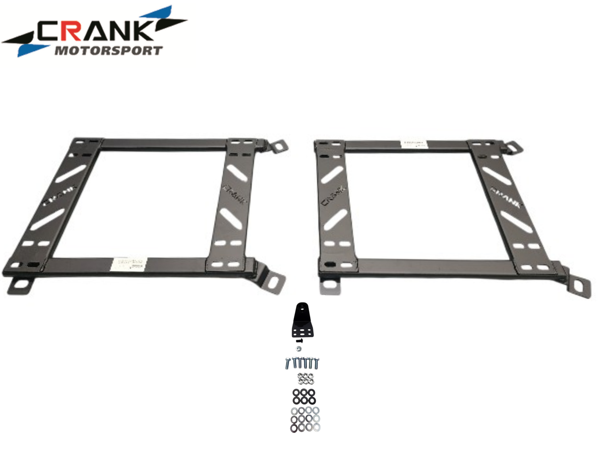 2x Crank Motorsport Audi S3 / RS3 & VW Golf 6/7 Seat Adapter Rail – Suit BRIDE RECARO SPARCO – Heavy Duty Seat Mount Brackets