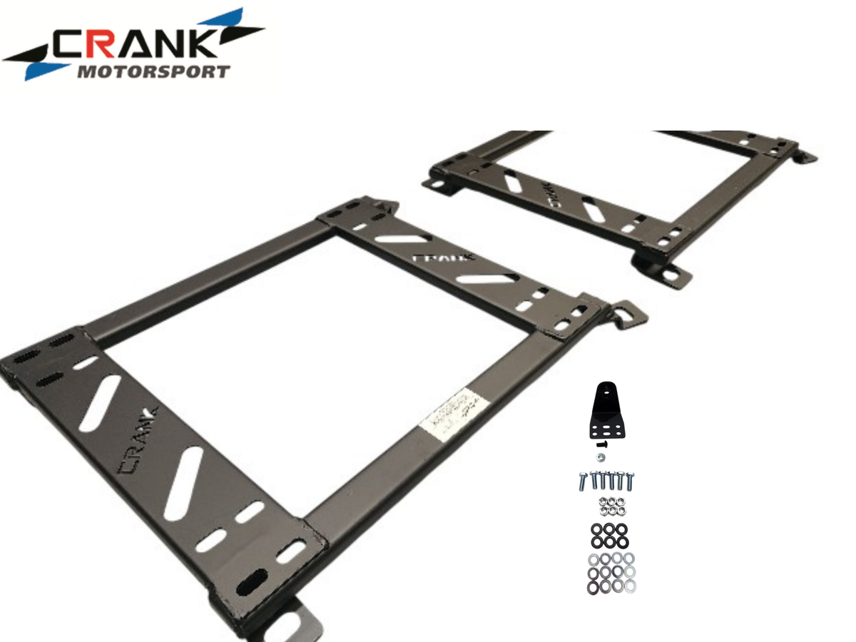 2x Crank Motorsport Audi S3 / RS3 & VW Golf 6/7 Seat Adapter Rail – Suit BRIDE RECARO SPARCO – Heavy Duty Seat Mount Brackets