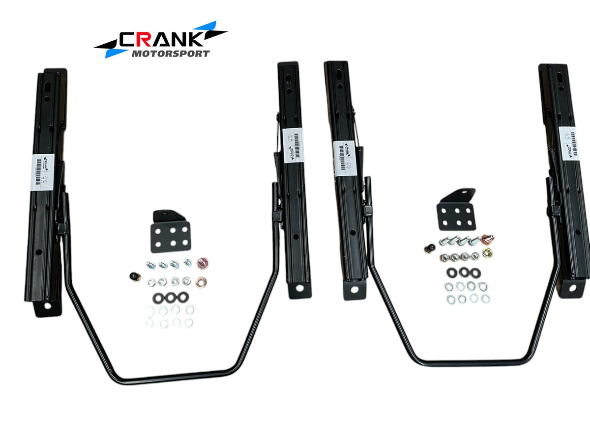 2x Crank Motorsport Porsche Boxster / Cayman (986 / 987 / 981) Seat Rails – BRIDE / RECARO / SPARCO Compatible