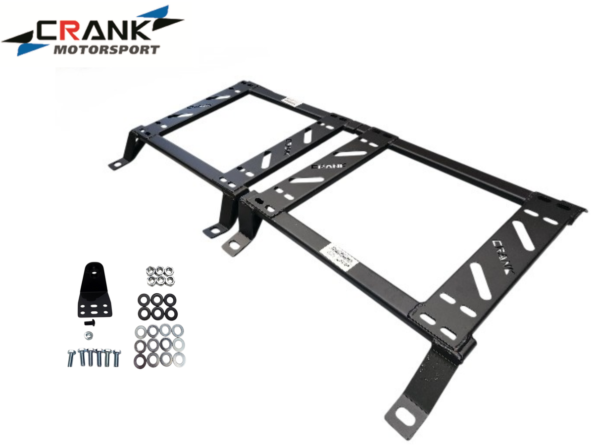 2x Crank Motorsport Toyota Hilux 2005–2015 Seat Adapter Rail – Suit BRIDE RECARO SPARCO – Heavy Duty Seat Mount Brackets