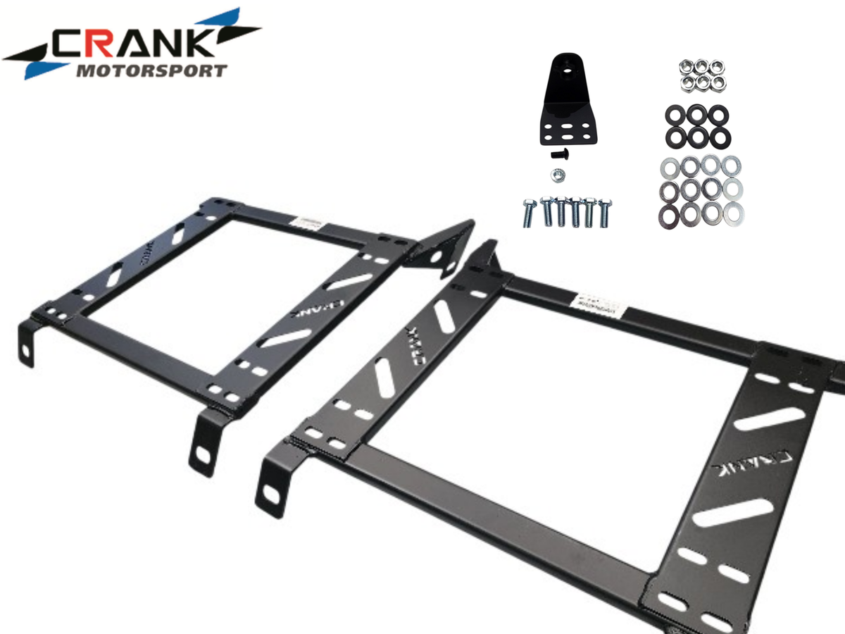 2x Crank Motorsport Subaru Impreza GE/GV/GH/GR/GK/GT 2007–2016 Seat Adapter Rail – Suit BRIDE RECARO SPARCO – Heavy Duty Seat Mount Bracket