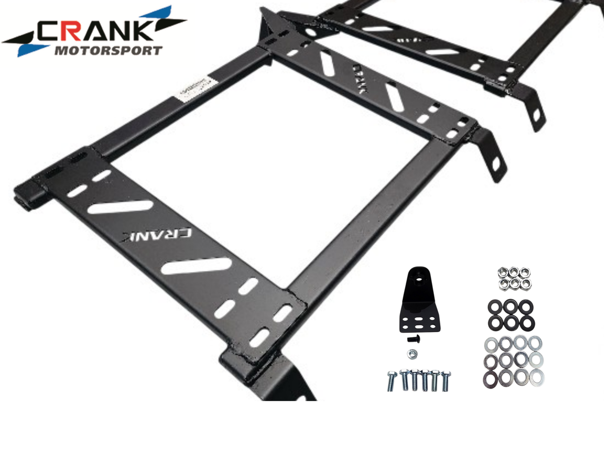 2x Crank Motorsport Subaru Impreza GE/GV/GH/GR/GK/GT 2007–2016 Seat Adapter Rail – Suit BRIDE RECARO SPARCO – Heavy Duty Seat Mount Bracket