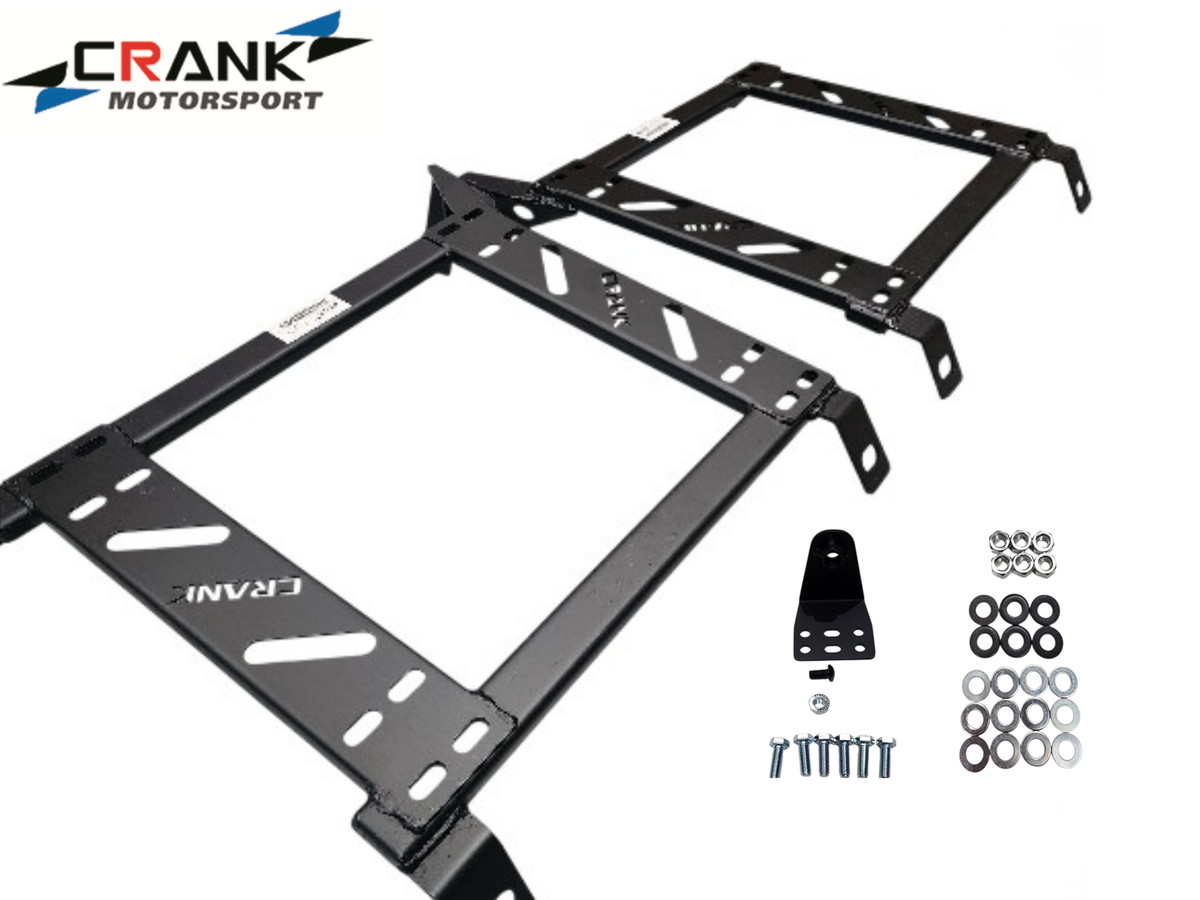 2x Crank Motorsport Subaru Impreza GE/GV/GH/GR/GK/GT 2007–2016 Seat Adapter Rail – Suit BRIDE RECARO SPARCO – Heavy Duty Seat Mount Bracket