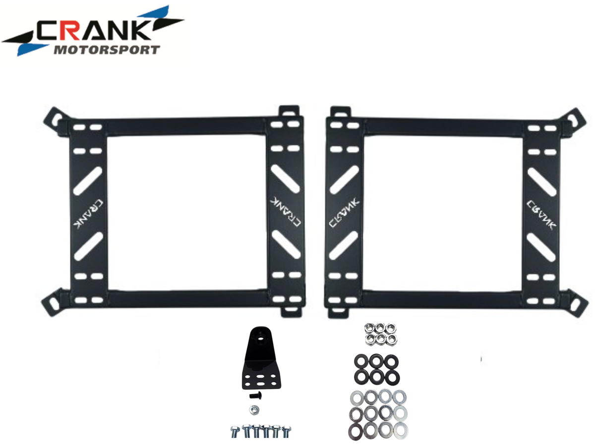 2x Crank Motorsport BMW E36 & E46 Seat Adapter Rail – Suit BRIDE RECARO SPARCO