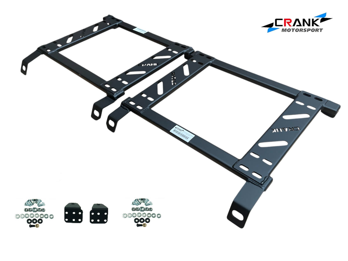 2x Crank Motorsport Ford Falcon BA/BF/FG Seat Adapter Rail – Suit BRIDE RECARO SPARCO – Heavy Duty Seat Mount Brackets