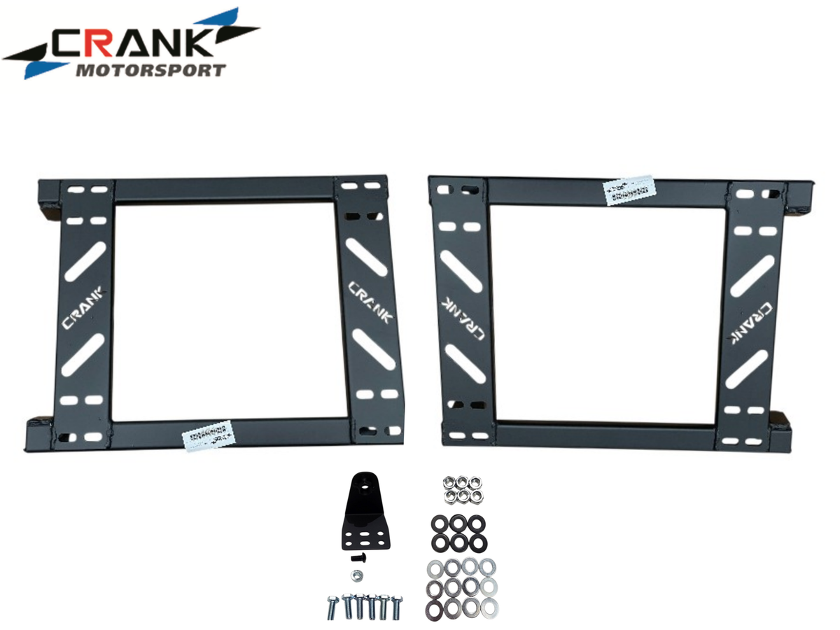 2x Crank Motorsport Holden Commodore VL/VN/VP/VR/VS Seat Adapter Rail – Suit BRIDE RECARO SPARCO – Heavy Duty Seat Mount Brackets