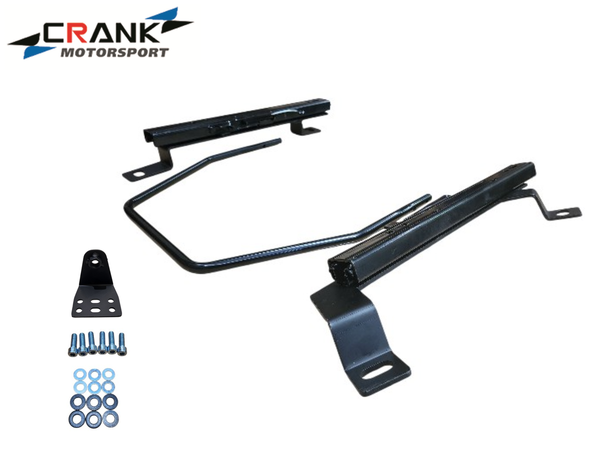 1x Crank Motorsport Audi S3 / RS3 & VW Golf 6 & 7 Superlow Seat Rail Adapters – BRIDE / RECARO / SPARCO Compatible