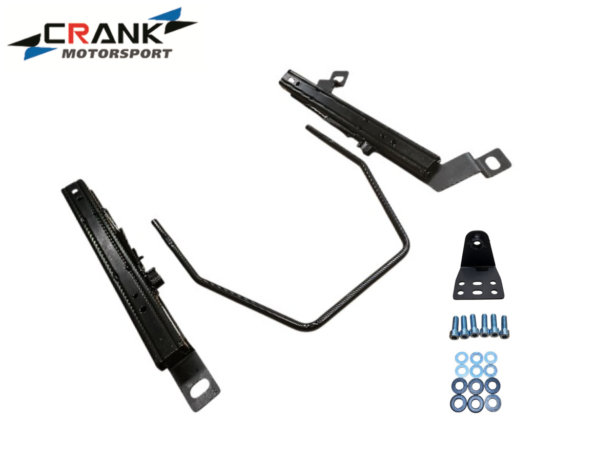 2x Crank Motorsport Audi S3 / RS3 & VW Golf 6 & 7 Superlow Seat Rail Adapters – BRIDE / RECARO / SPARCO Compatible
