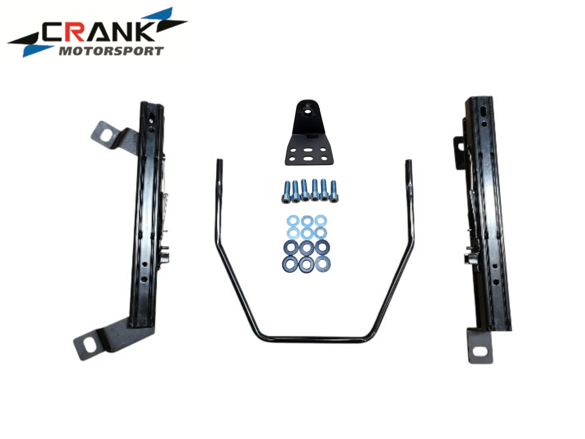 2x Crank Motorsport Audi S3 / RS3 & VW Golf 6 & 7 Superlow Seat Rail Adapters – BRIDE / RECARO / SPARCO Compatible