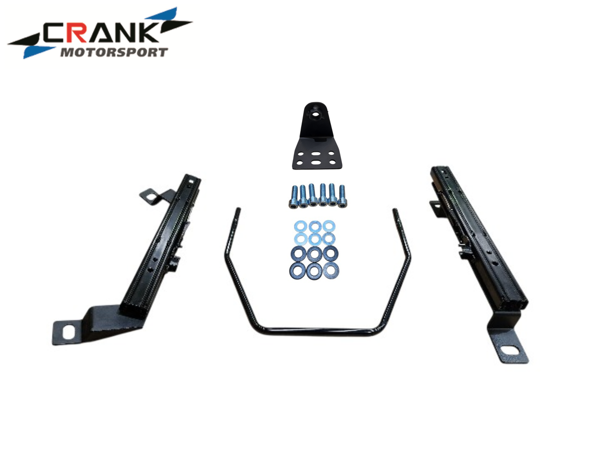 1x Crank Motorsport Audi S3 / RS3 & VW Golf 6 & 7 Superlow Seat Rail Adapters – BRIDE / RECARO / SPARCO Compatible