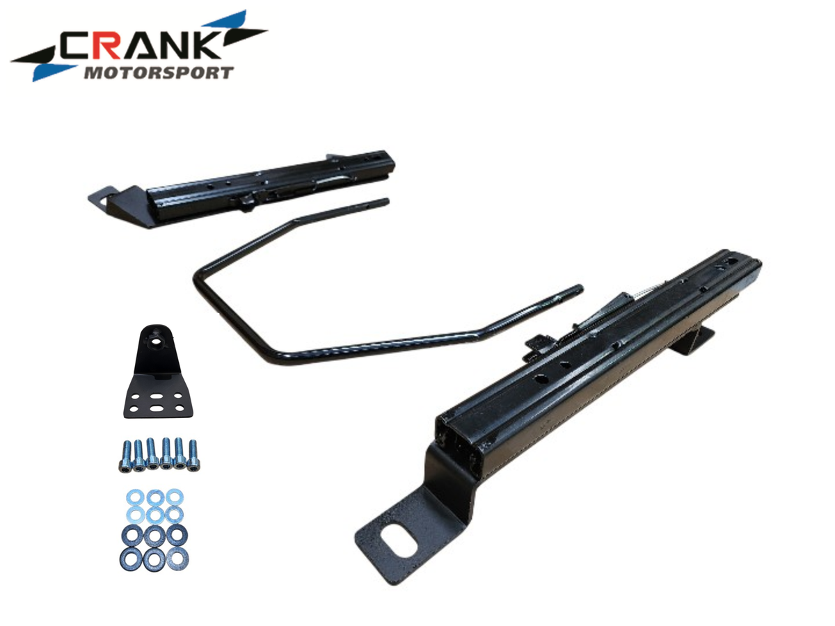 1x Crank Motorsport Audi S3 / RS3 & VW Golf 6 & 7 Superlow Seat Rail Adapters – BRIDE / RECARO / SPARCO Compatible