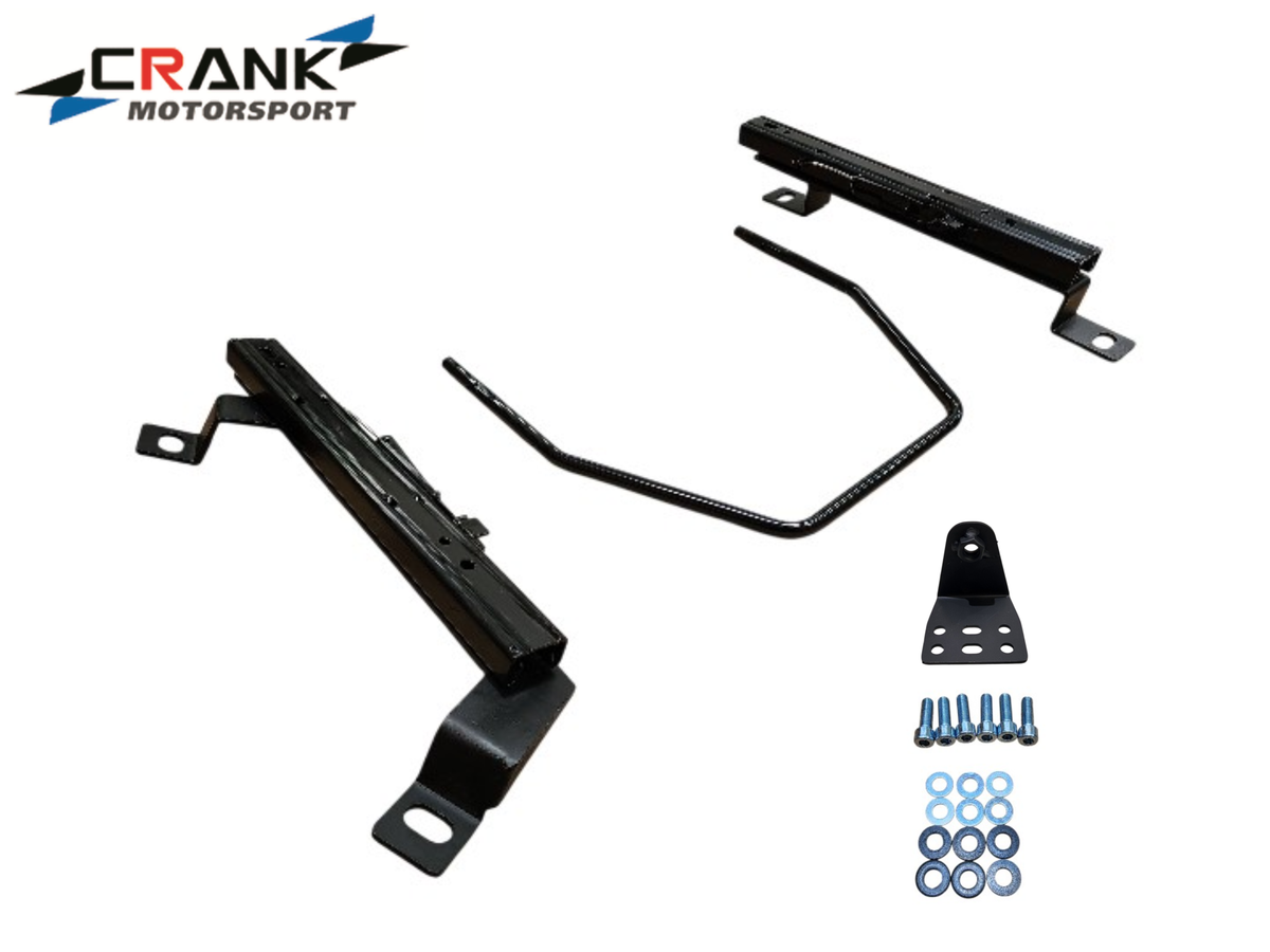 2x Crank Motorsport Audi S3 / RS3 & VW Golf 6 & 7 Superlow Seat Rail Adapters – BRIDE / RECARO / SPARCO Compatible