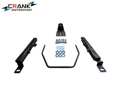 2x Crank Motorsport BMW E82 / E90 / E60 Superlow Seat Rail Adapters – BRIDE / RECARO / SPARCO Compatible