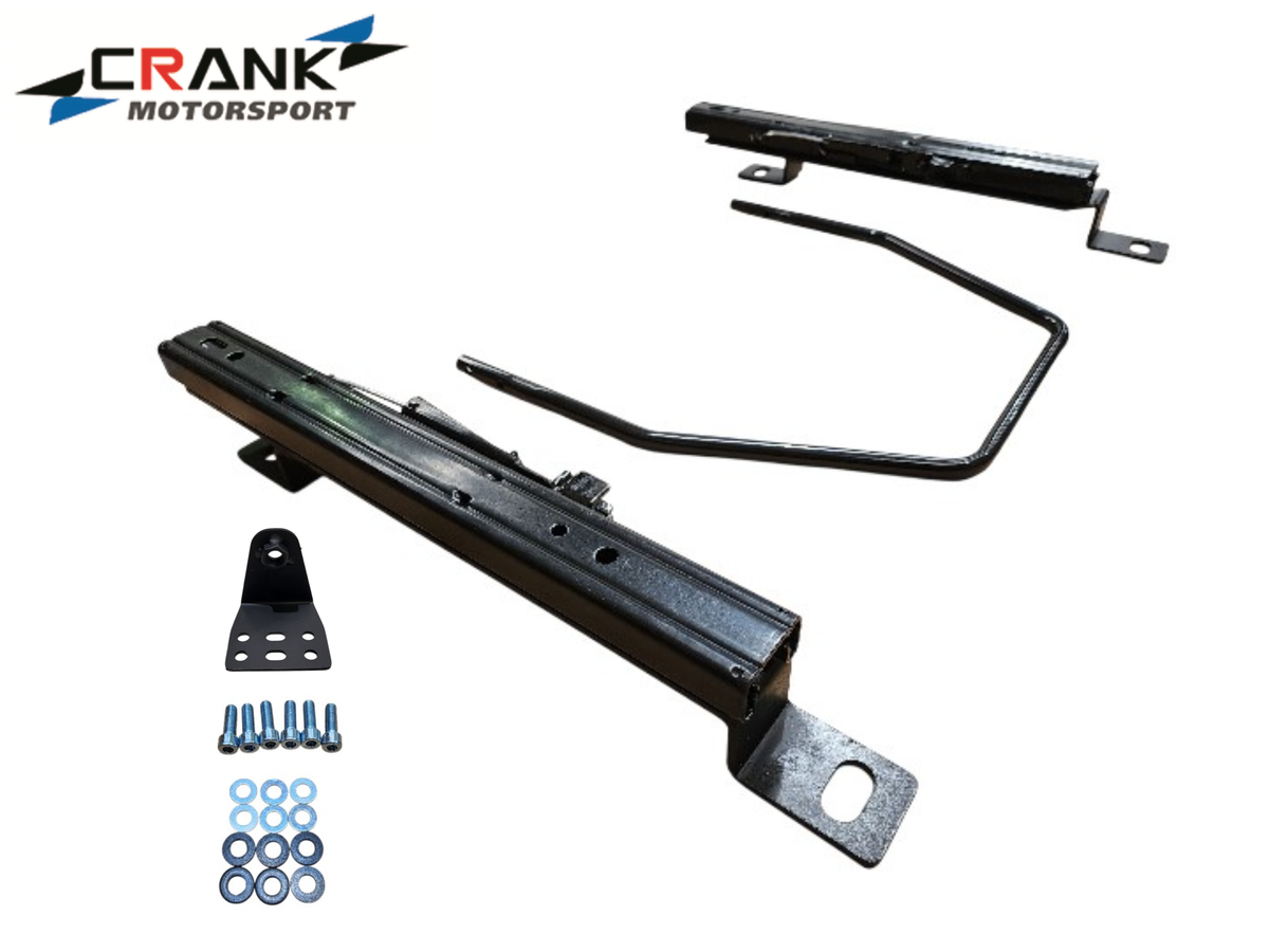 2x Crank Motorsport BMW E82 / E90 / E60 Superlow Seat Rail Adapters – BRIDE / RECARO / SPARCO Compatible