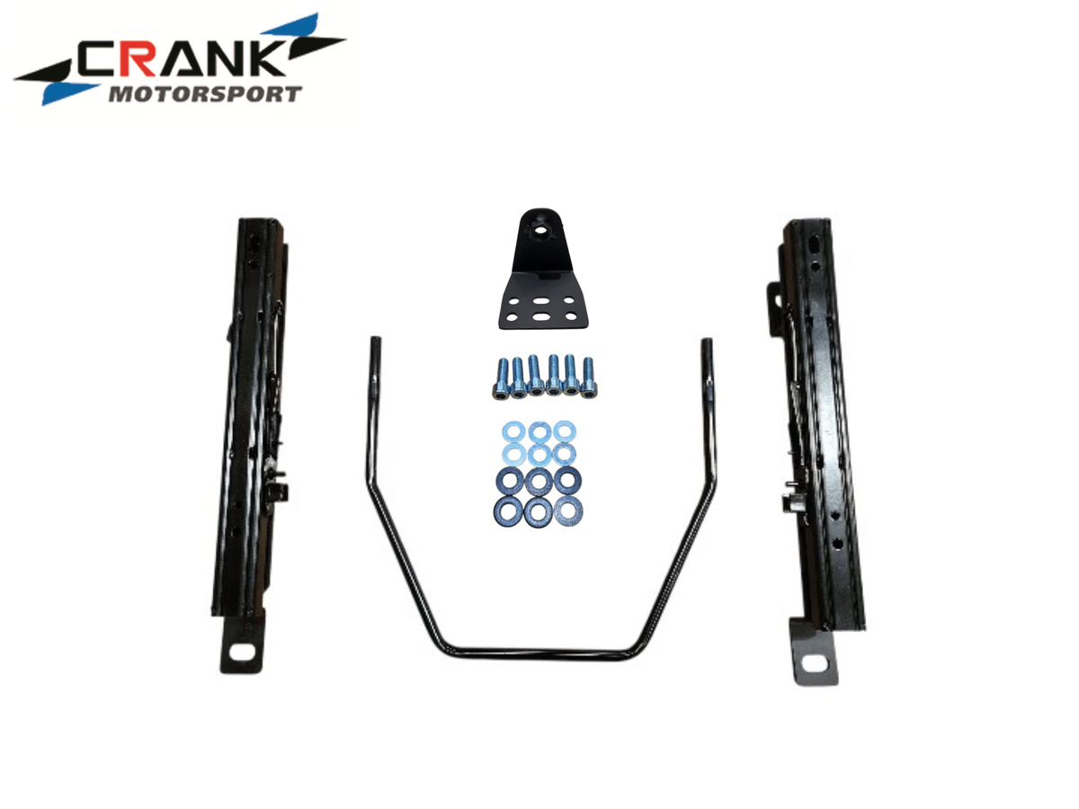1x Crank Motorsport BMW E82 / E90 / E60 Superlow Seat Rail Adapter – BRIDE / RECARO / SPARCO Compatible