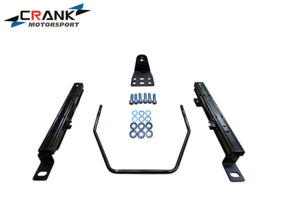 1x Crank Motorsport BMW E82 / E90 / E60 Superlow Seat Rail Adapter – BRIDE / RECARO / SPARCO Compatible