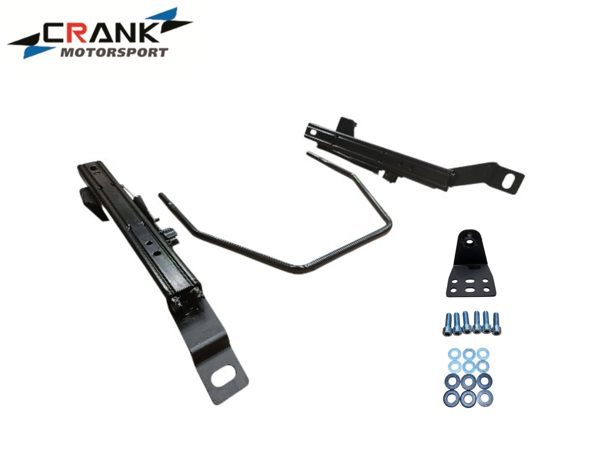 1x Crank Motorsport Nissan Skyline ER34 / GT / GTT Coupe Superlow Seat Rail Adapters – BRIDE / RECARO / SPARCO Compatible