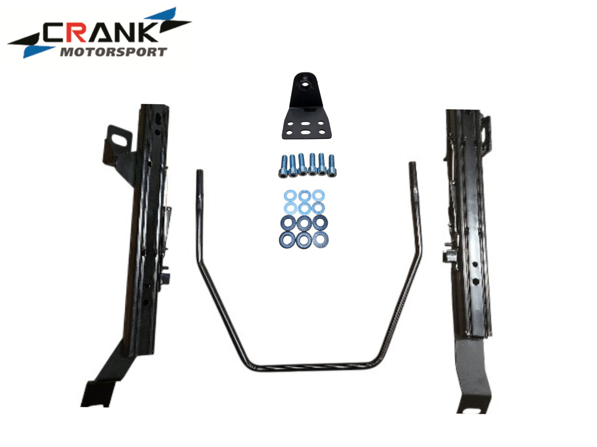 2x Crank Motorsport Nissan Skyline ER34 / GT / GTT Coupe Superlow Seat Rail Adapters – BRIDE / RECARO / SPARCO Compatible