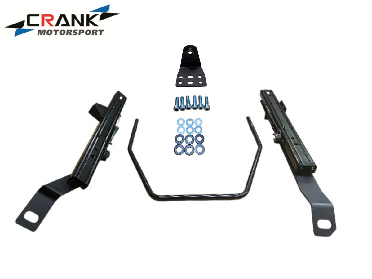 2x Crank Motorsport Nissan Skyline ER34 / GT / GTT Coupe Superlow Seat Rail Adapters – BRIDE / RECARO / SPARCO Compatible