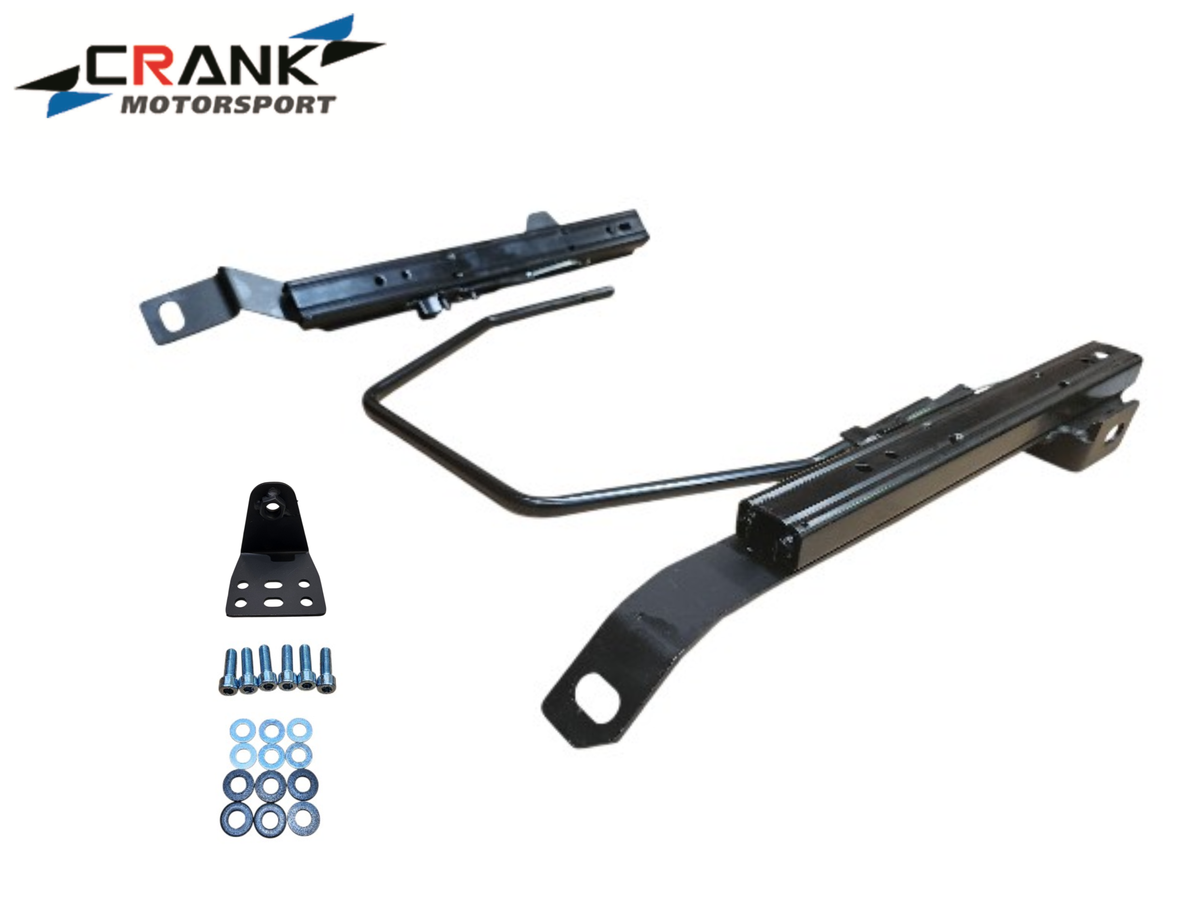1x Crank Motorsport BMW E36 & E46 Superlow Seat Rail Adapters – BRIDE / RECARO / SPARCO Compatible