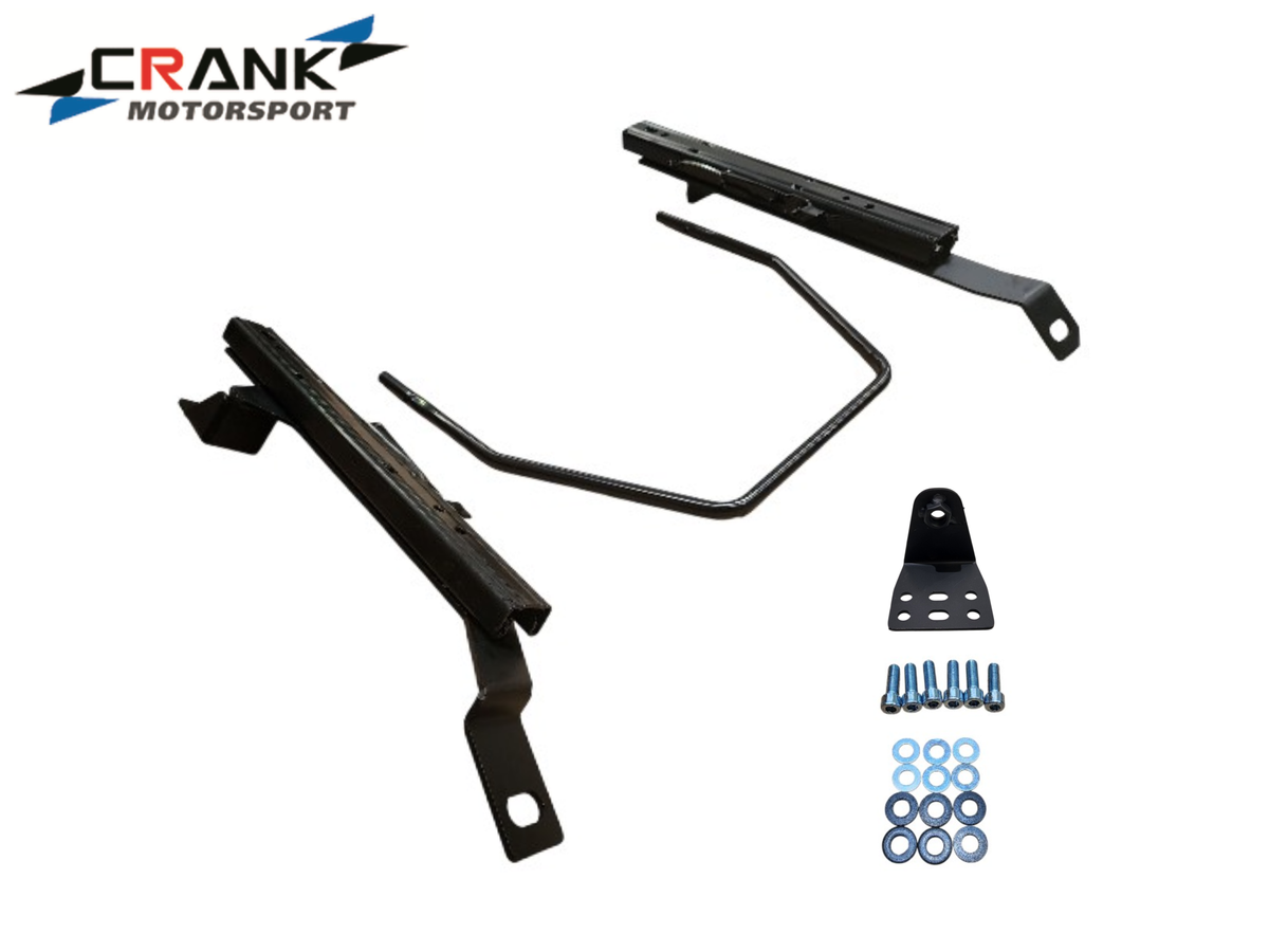 1x Crank Motorsport BMW E36 & E46 Superlow Seat Rail Adapters – BRIDE / RECARO / SPARCO Compatible