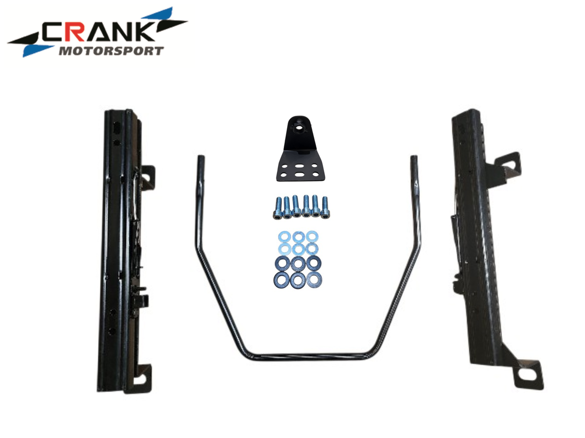 2x Crank Motorsport BMW E30 Superlow Seat Rail Adapters – BRIDE / RECARO / SPARCO Compatible
