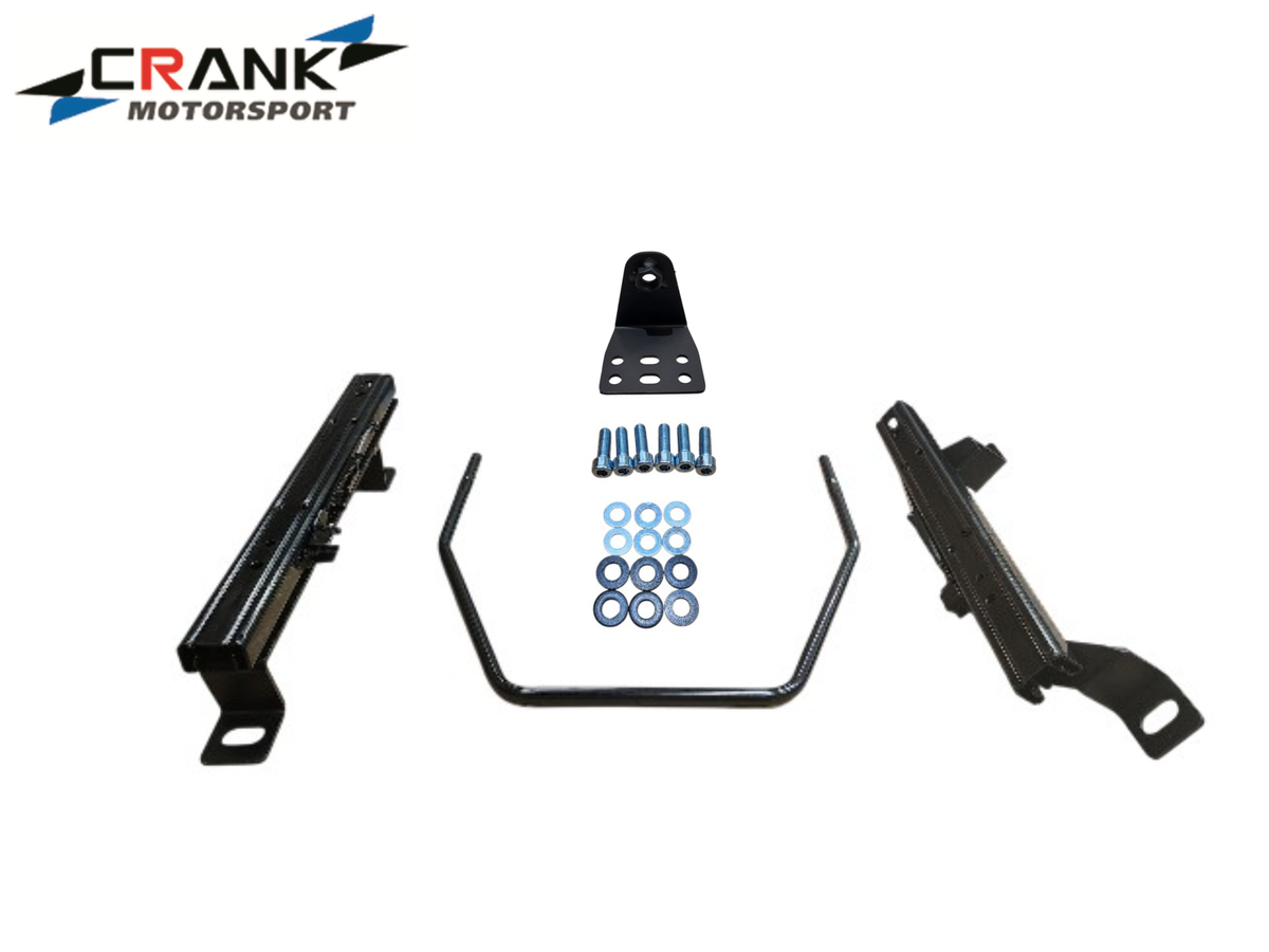 2x Crank Motorsport BMW E30 Superlow Seat Rail Adapters – BRIDE / RECARO / SPARCO Compatible