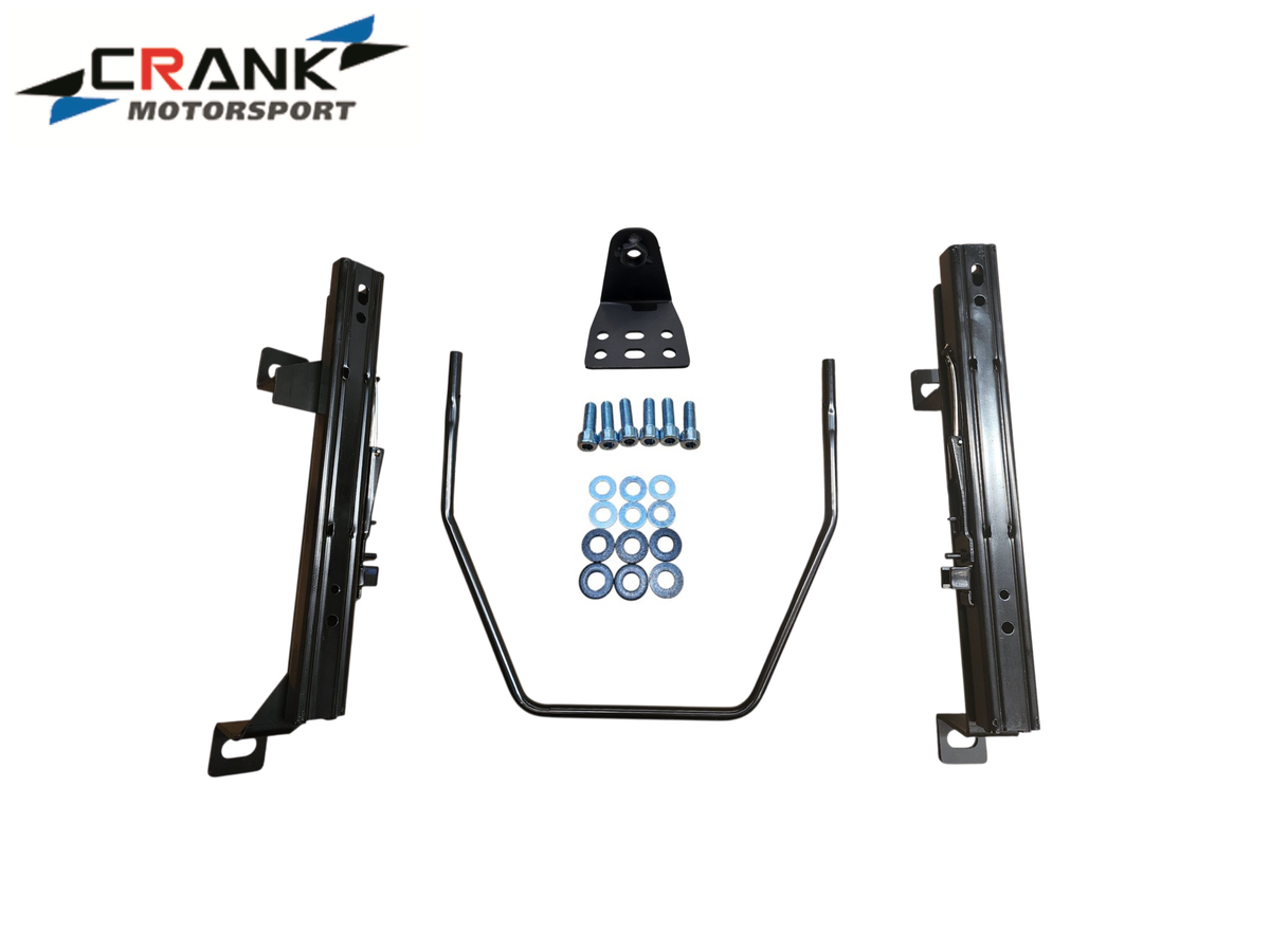 2x Crank Motorsport BMW E30 Superlow Seat Rail Adapters – BRIDE / RECARO / SPARCO Compatible