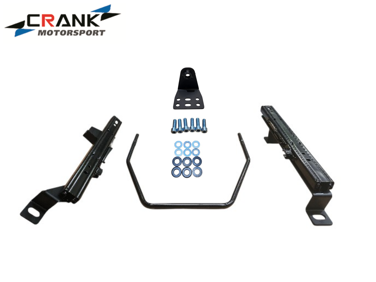 2x Crank Motorsport BMW E30 Superlow Seat Rail Adapters – BRIDE / RECARO / SPARCO Compatible