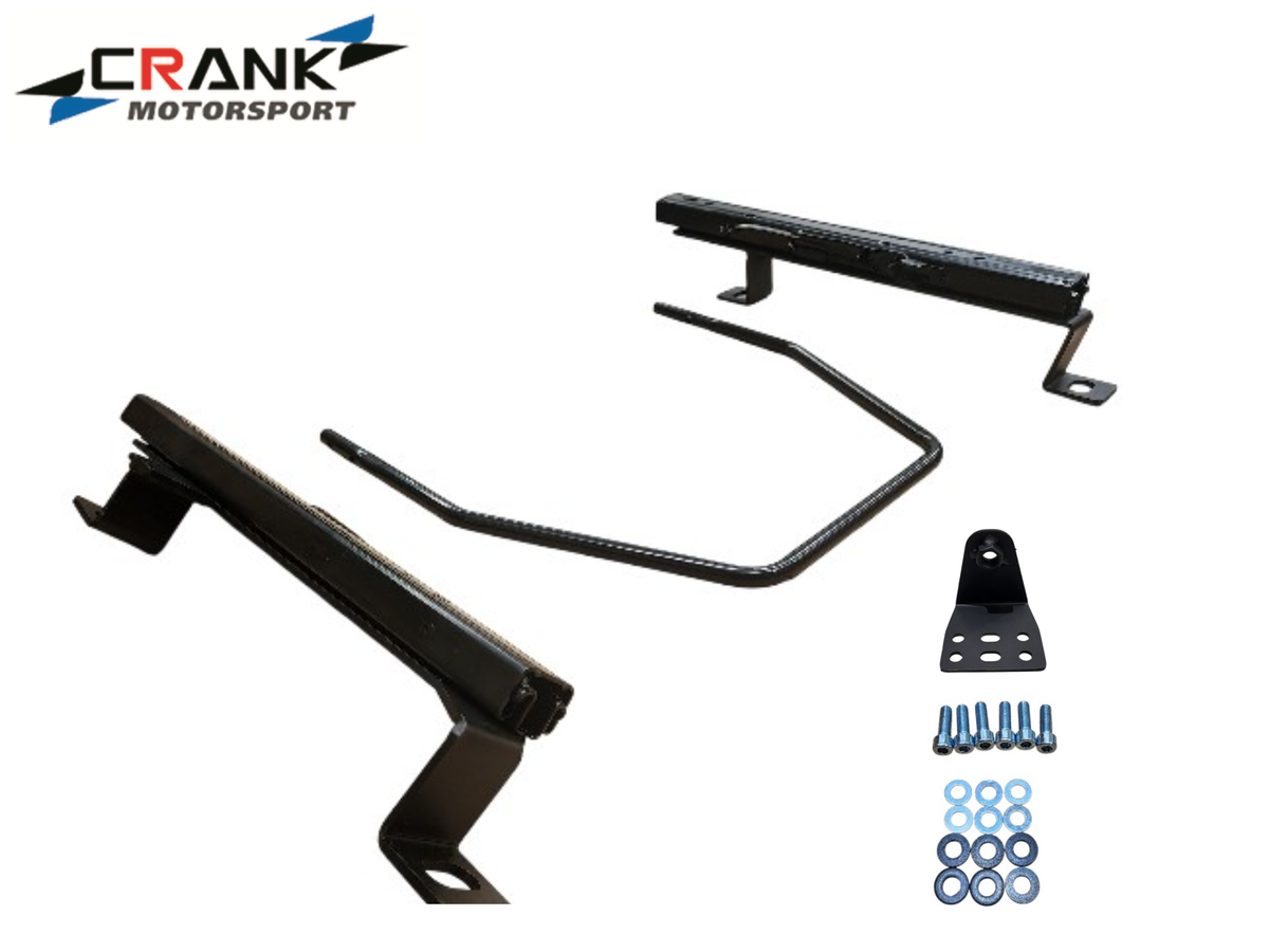 1x Crank Motorsport BMW E30 Superlow Seat Rail Adapters – BRIDE / RECARO / SPARCO Compatible