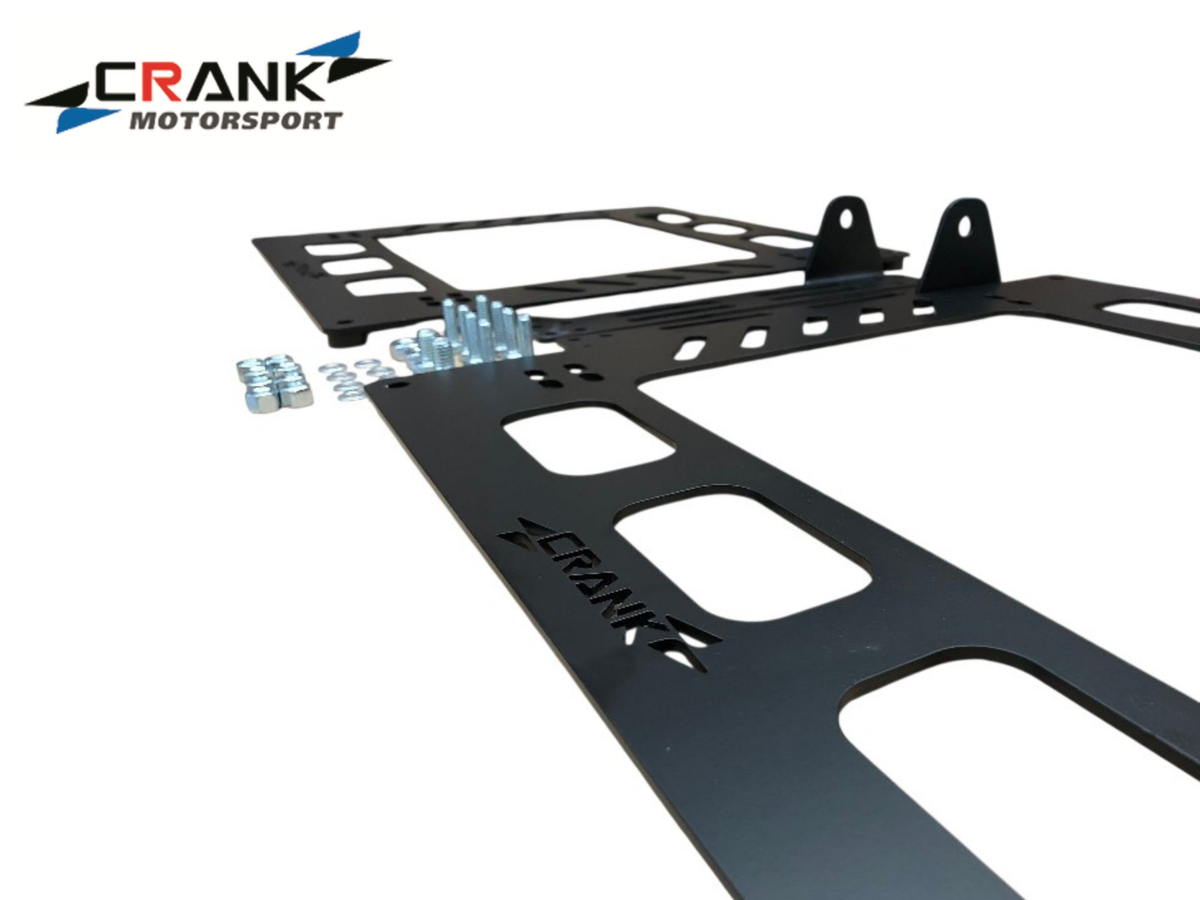 2x Crank Motorsport Range Rover & Land Rover Defender Seat Adapter Rail – Suit BRIDE RECARO SPARCO – Heavy Duty Seat Mount Brackets