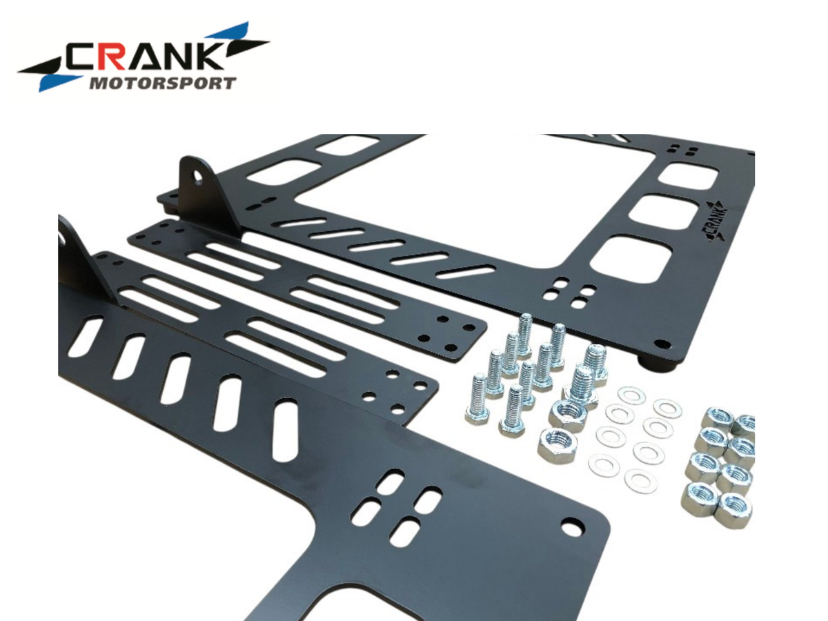 2x Crank Motorsport Range Rover & Land Rover Defender Seat Adapter Rail – Suit BRIDE RECARO SPARCO – Heavy Duty Seat Mount Brackets