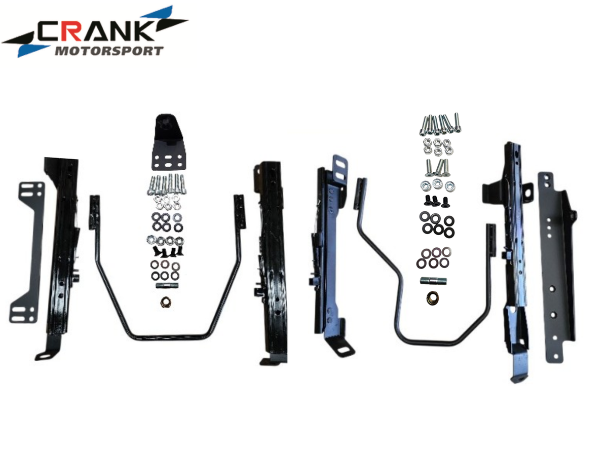 2x Crank Motorsport Superlow Seat Rail – Silvia S13/S14/S15 & Skyline R32/R33/R34 GTR/GT4 – Suit BRIDE, RECARO, SPARCO