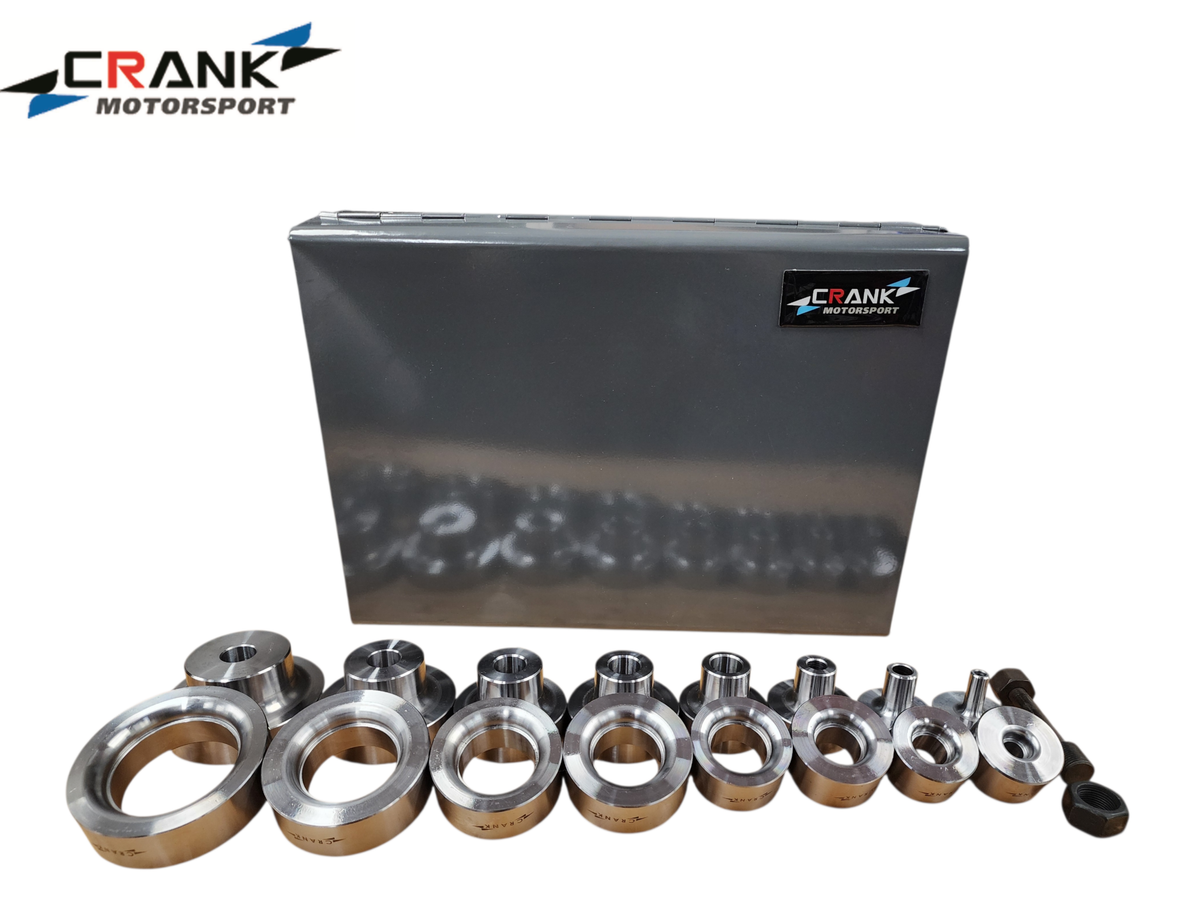 Crank Motorsport 16 Pcs Dimple Die Kit – 1/2"–2.5" RADIUS Set with Metal Case