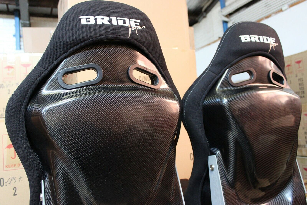 1x Bride Stradia CARBON Alcantara Racing Seat – ADR Approved – Car Sport Seat – Superlow Position