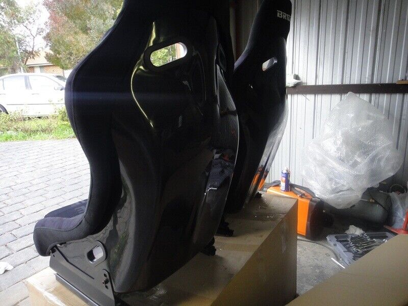2x Crank Motorsport Bride VIOS II Fixed Back Fibreglass Racing Seat – Grey or Full Black