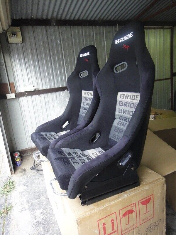 2x Crank Motorsport Bride VIOS II Fixed Back Fibreglass Racing Seat – Grey or Full Black
