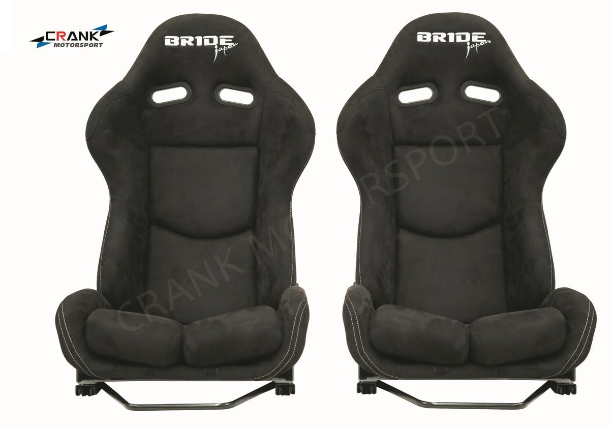 2x Crank Motorsport BRIDE Stradia CARBON Alcantara Seat – R34 GTR Compatible – ADR Approved