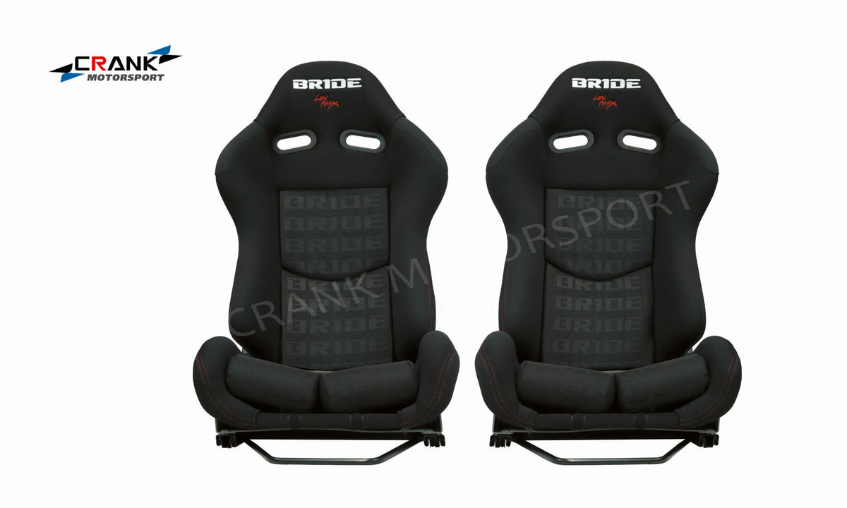 1x Crank Motorsport BRIDE Stradia Fiberglass XL Black Seat – ADR Approved