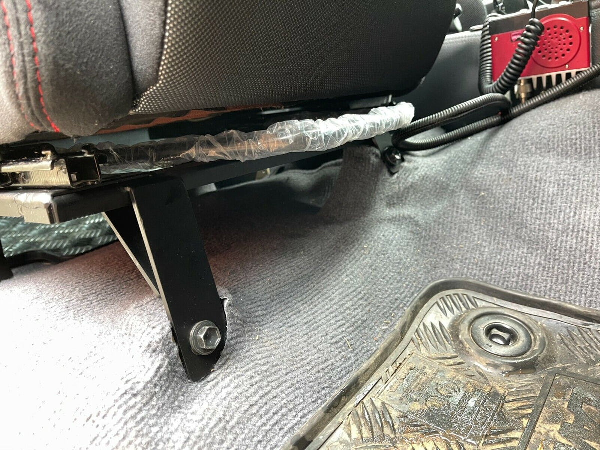 2x Crank Motorsport Toyota Landcruiser 70/76/79 Dual Cab Seat Adapter Rail – Suit BRIDE RECARO SPARCO – Heavy Duty Seat Mount Brackets