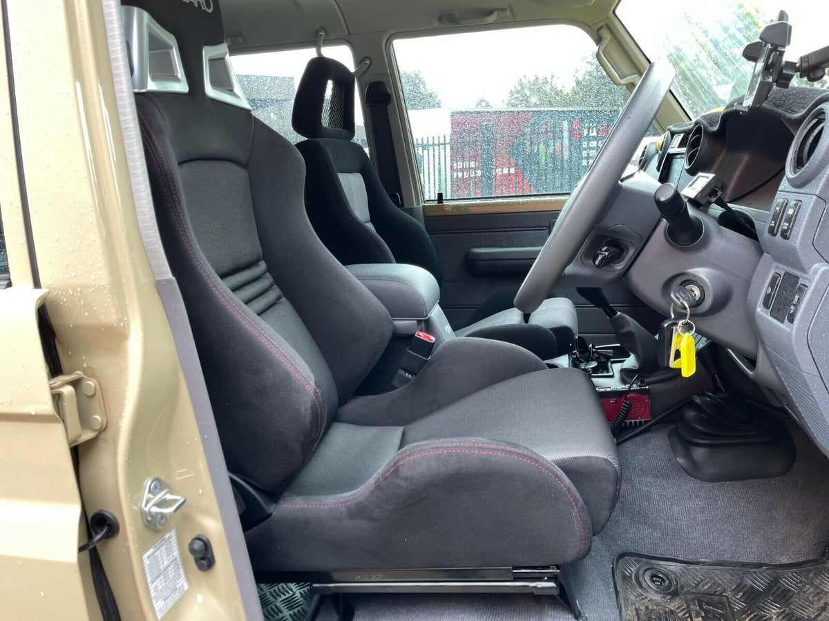 2x Crank Motorsport 79 Series LandCruiser Seat Rail Package – BRIDE / RECARO / SPARCO Compatible (Dual Cab)
