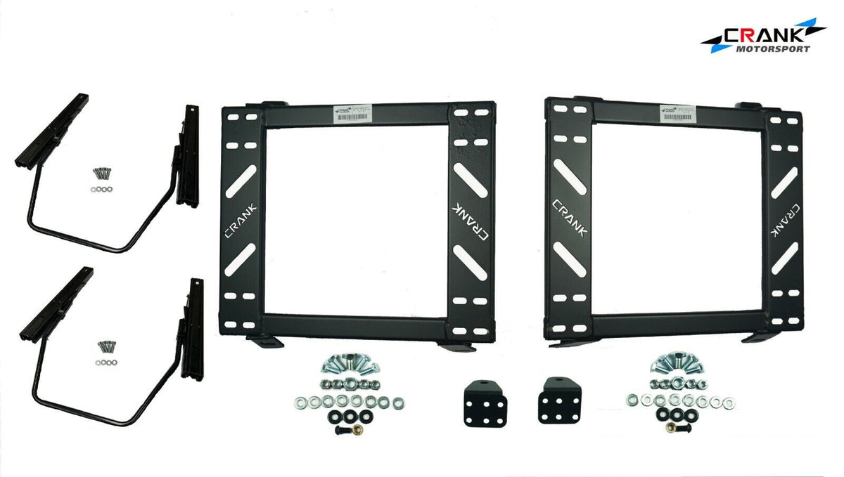 2x Crank Motorsport 79 Series LandCruiser Seat Rail Package – BRIDE / RECARO / SPARCO Compatible (Dual Cab)