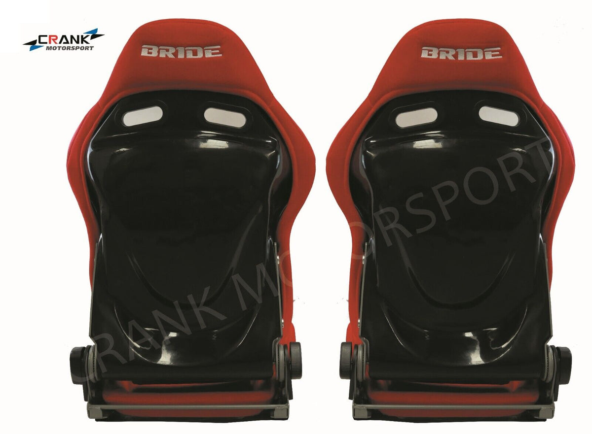 2x Bride Stradia Red Fiberglass Racing Seats – ADR Approved