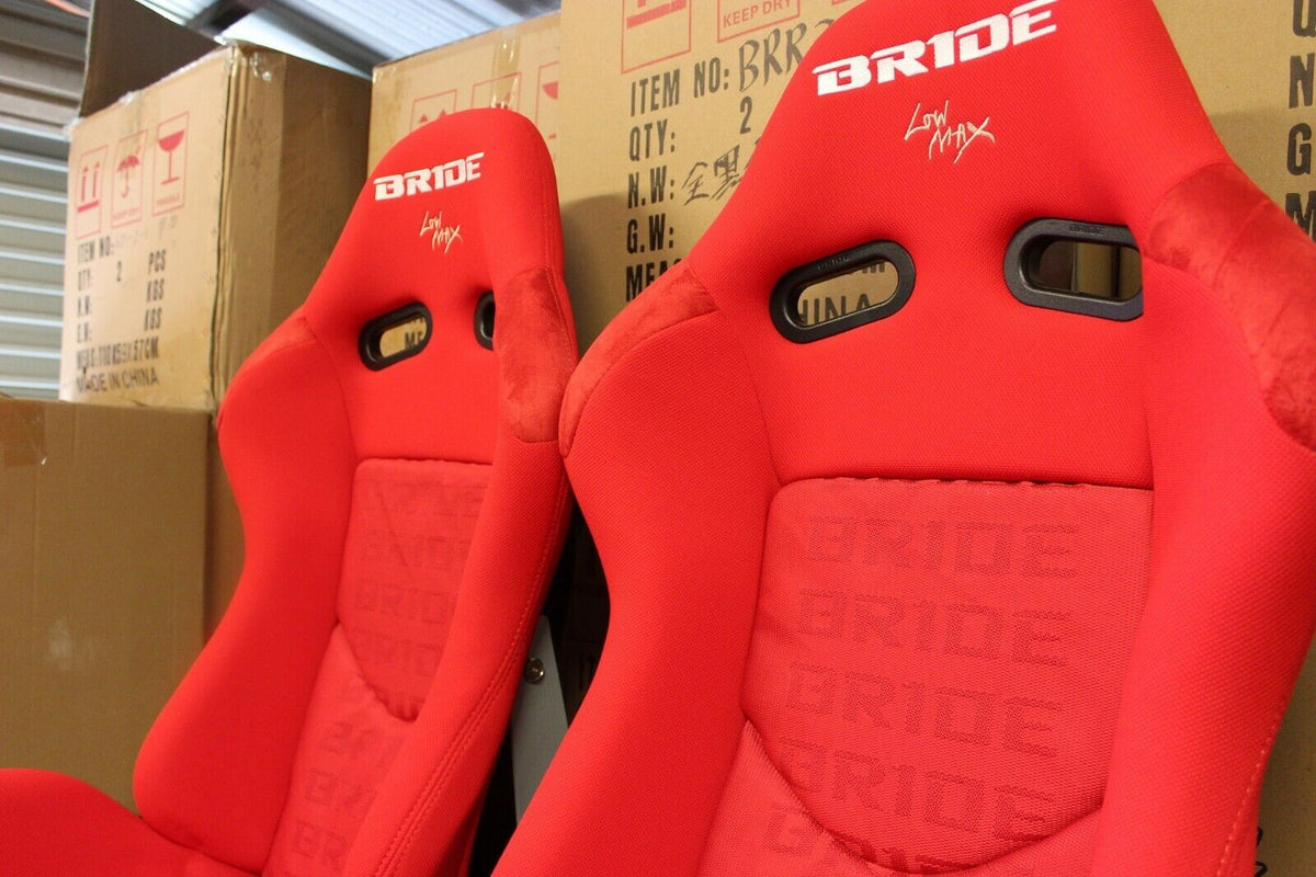 2x Bride Stradia Red Fiberglass Racing Seats – ADR Approved