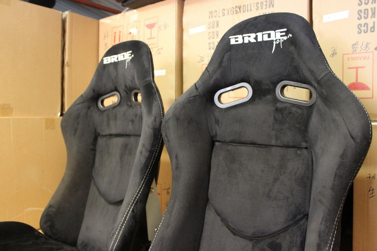 2x Bride Stradia Carbon Back Alcantara Racing Seats – ADR Approved